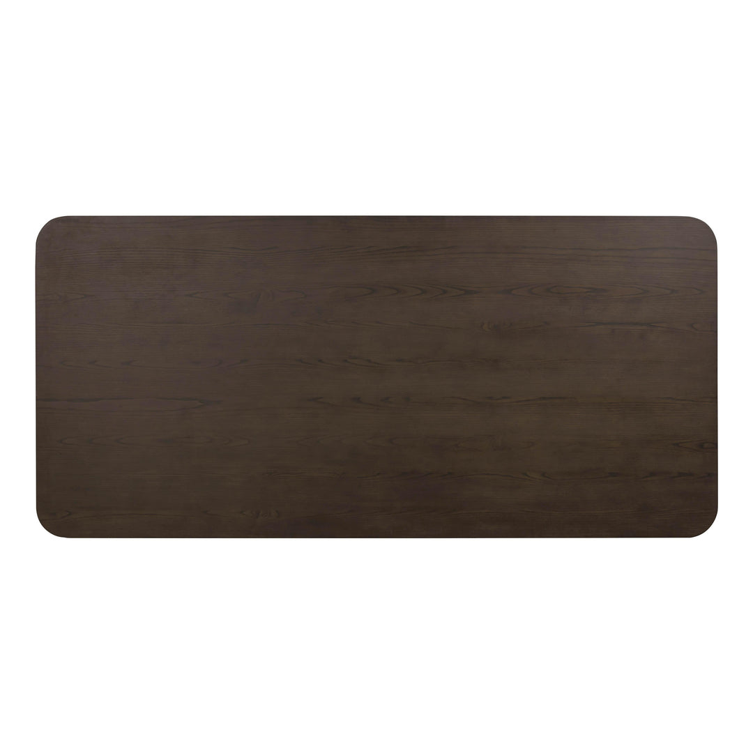 Bambi 90" Dark Brown Ash Rectangular Dining Table