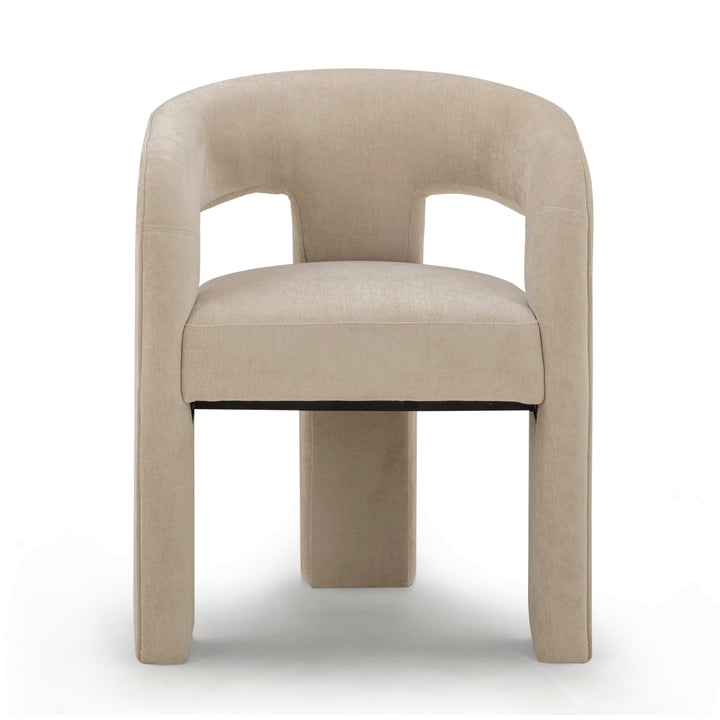 Malone Taupe Performance Chenille Dining Chair
