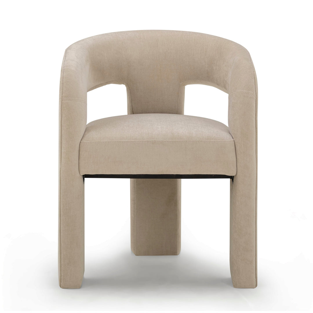 Malone Taupe Performance Chenille Dining Chair