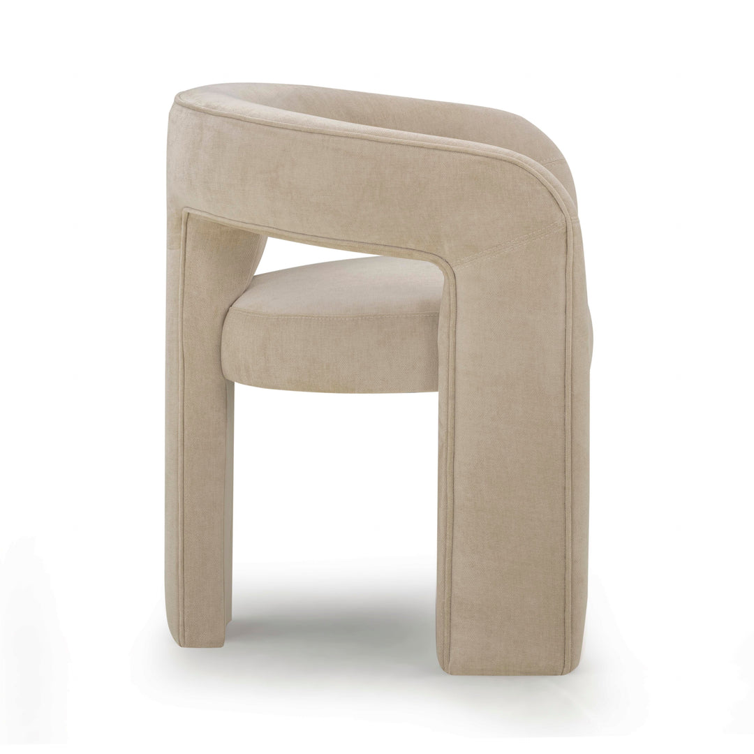 Malone Taupe Performance Chenille Dining Chair