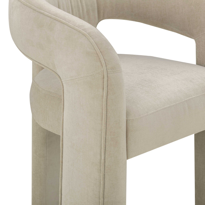 Malone Taupe Performance Chenille Dining Chair