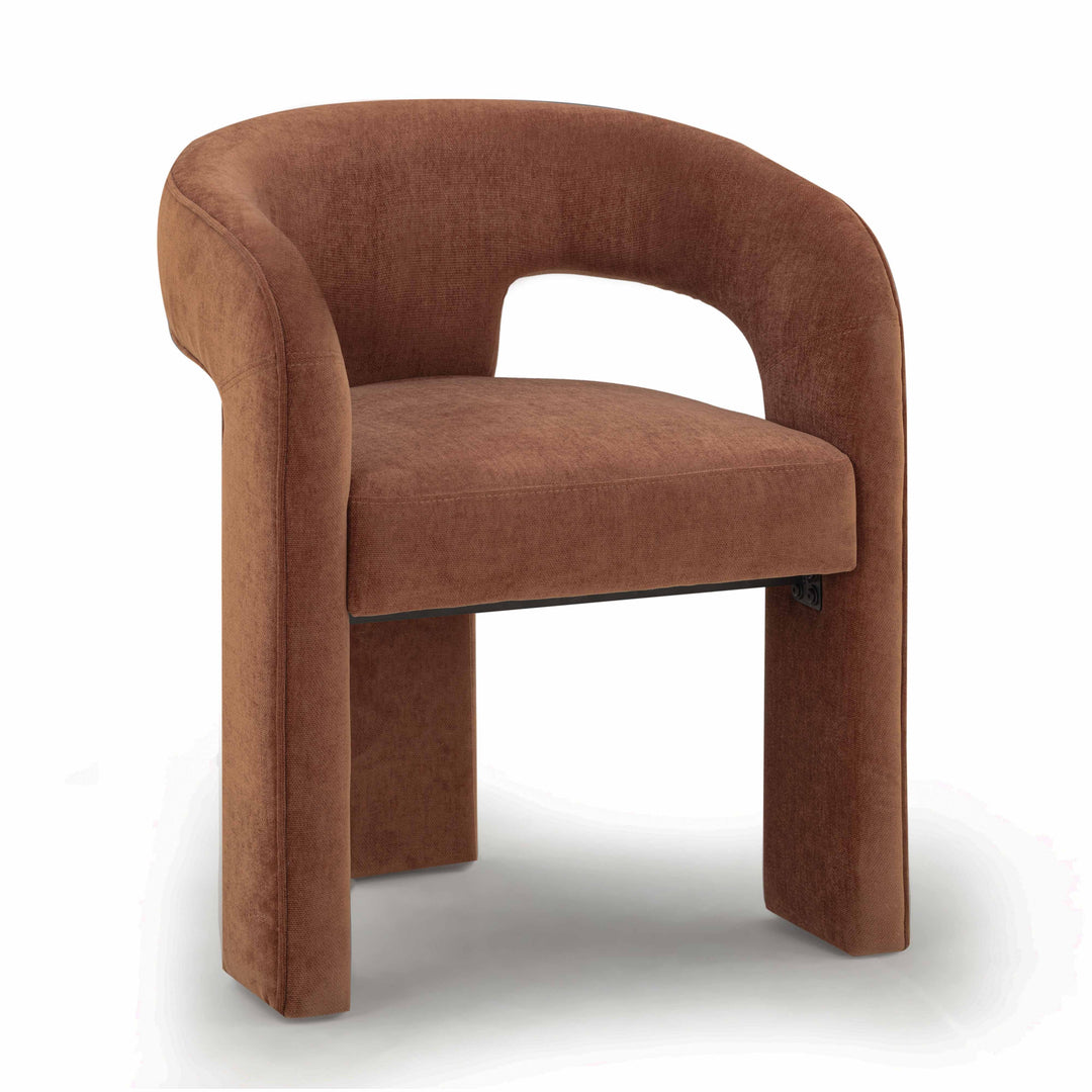 Malone Rust Performance Chenille Dining Chair