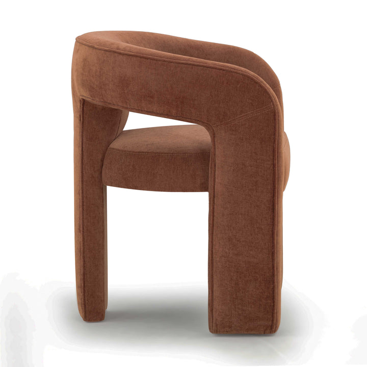 Malone Rust Performance Chenille Dining Chair