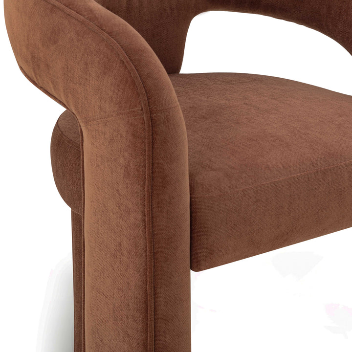 Malone Rust Performance Chenille Dining Chair