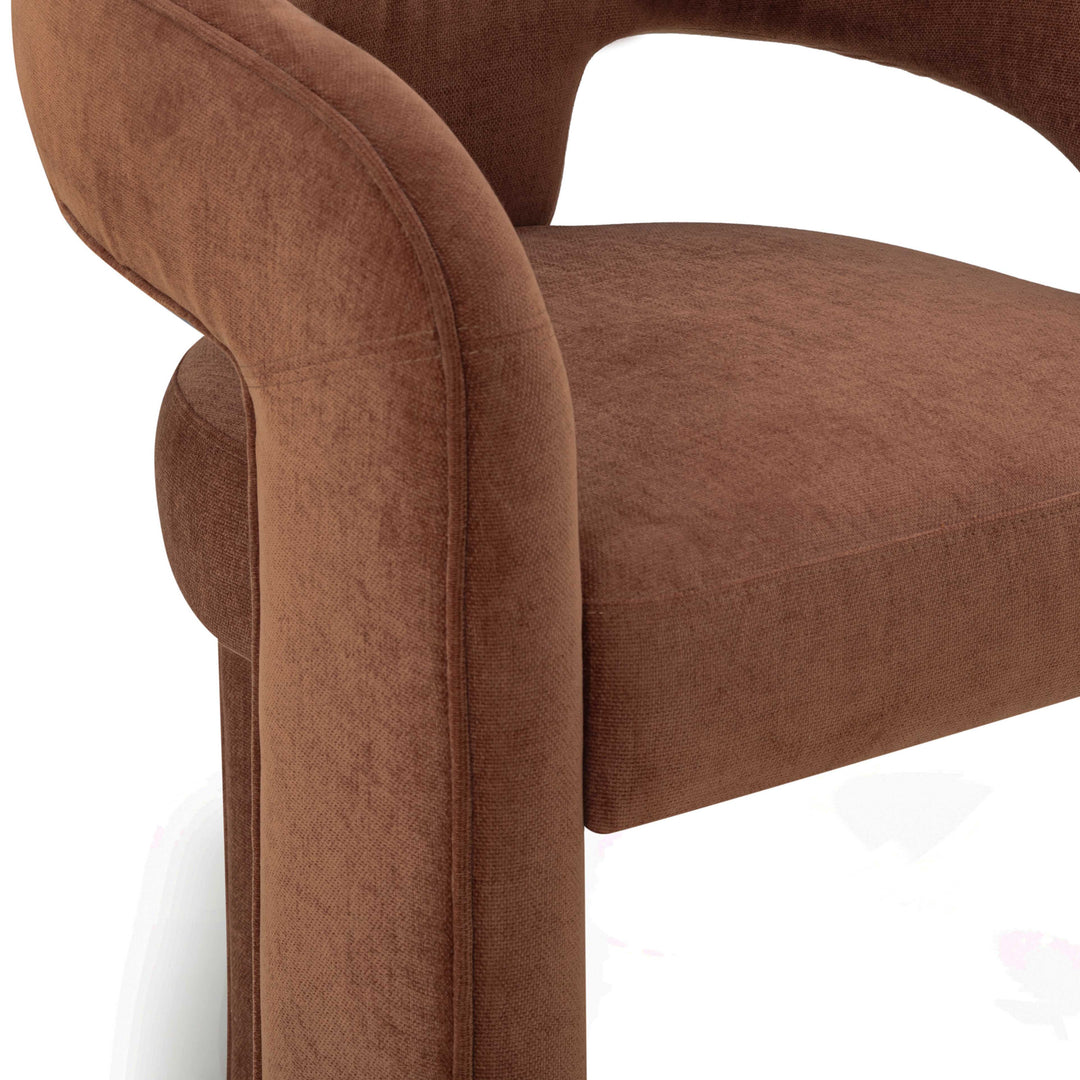 Malone Rust Performance Chenille Dining Chair