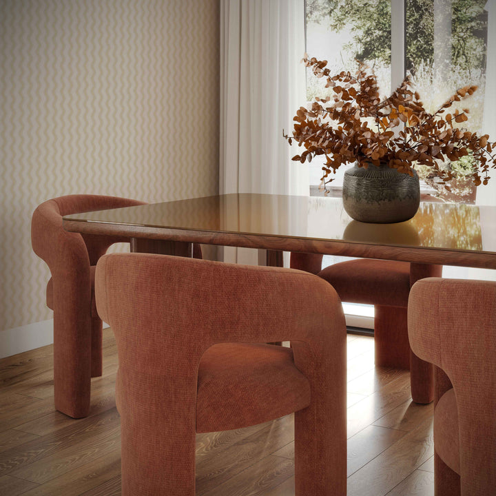 Malone Rust Performance Chenille Dining Chair