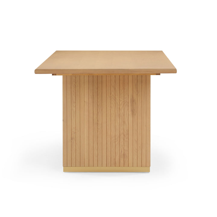 Chelsea 79" Natural Oak Wood Rectangular Dining Table