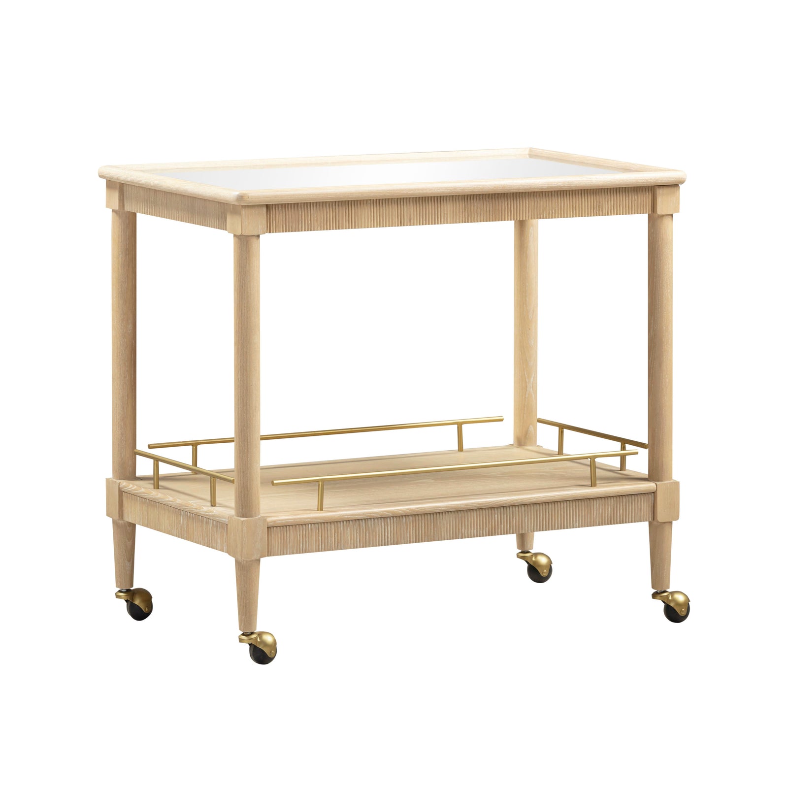 TOV Furniture Slosh 37" Natural Ash Bar Cart