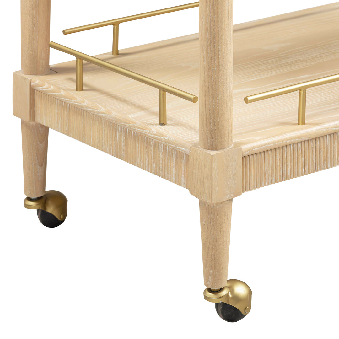Slosh 37" Natural Ash Bar Cart