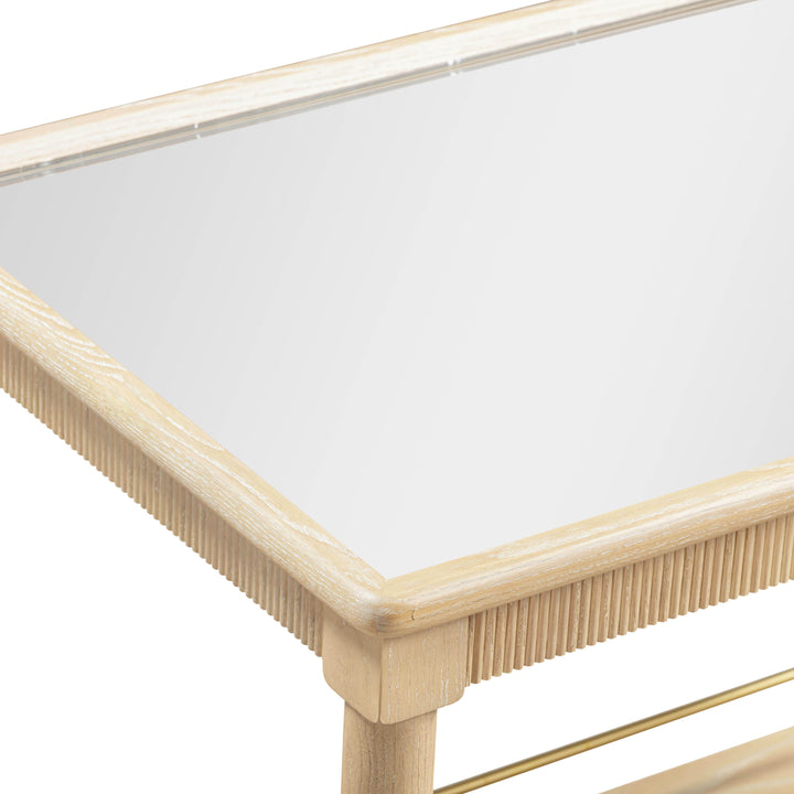 Slosh 37" Natural Ash Bar Cart