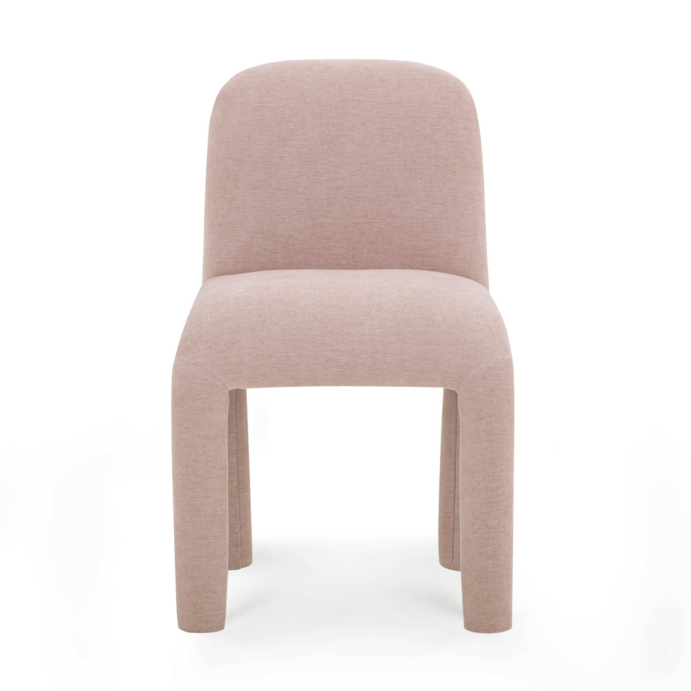 Georgia Light Pink Performance Chenille Dining Chair