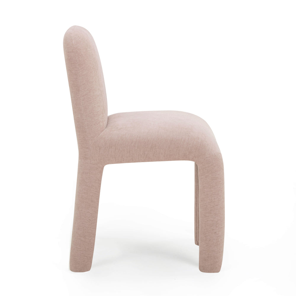 Georgia Light Pink Performance Chenille Dining Chair