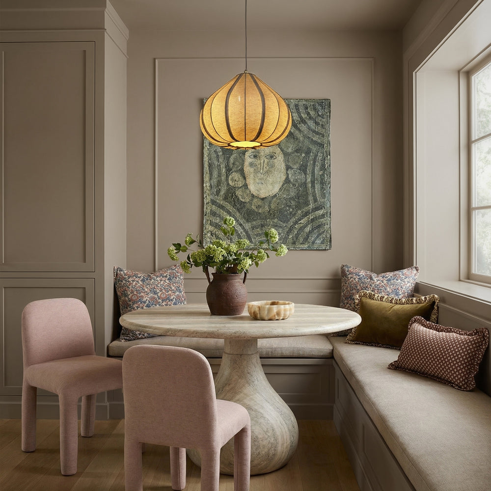 Georgia Light Pink Performance Chenille Dining Chair