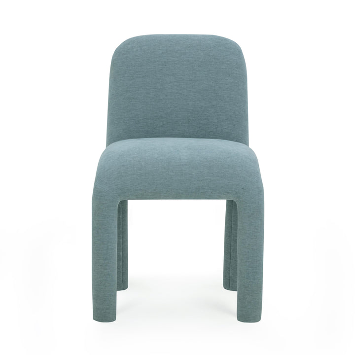 Georgia Light Blue Performance Chenille Dining Chair