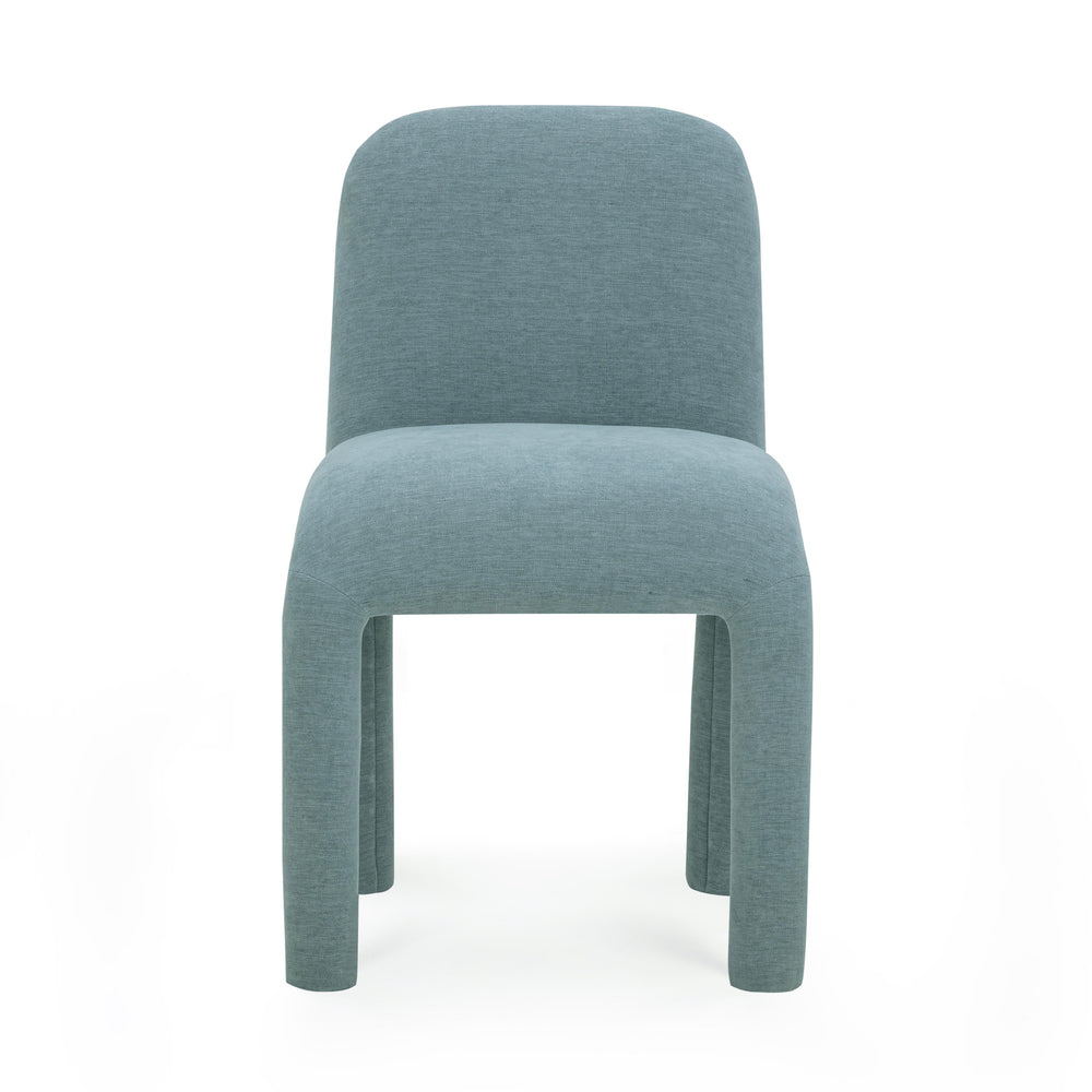 Georgia Light Blue Performance Chenille Dining Chair