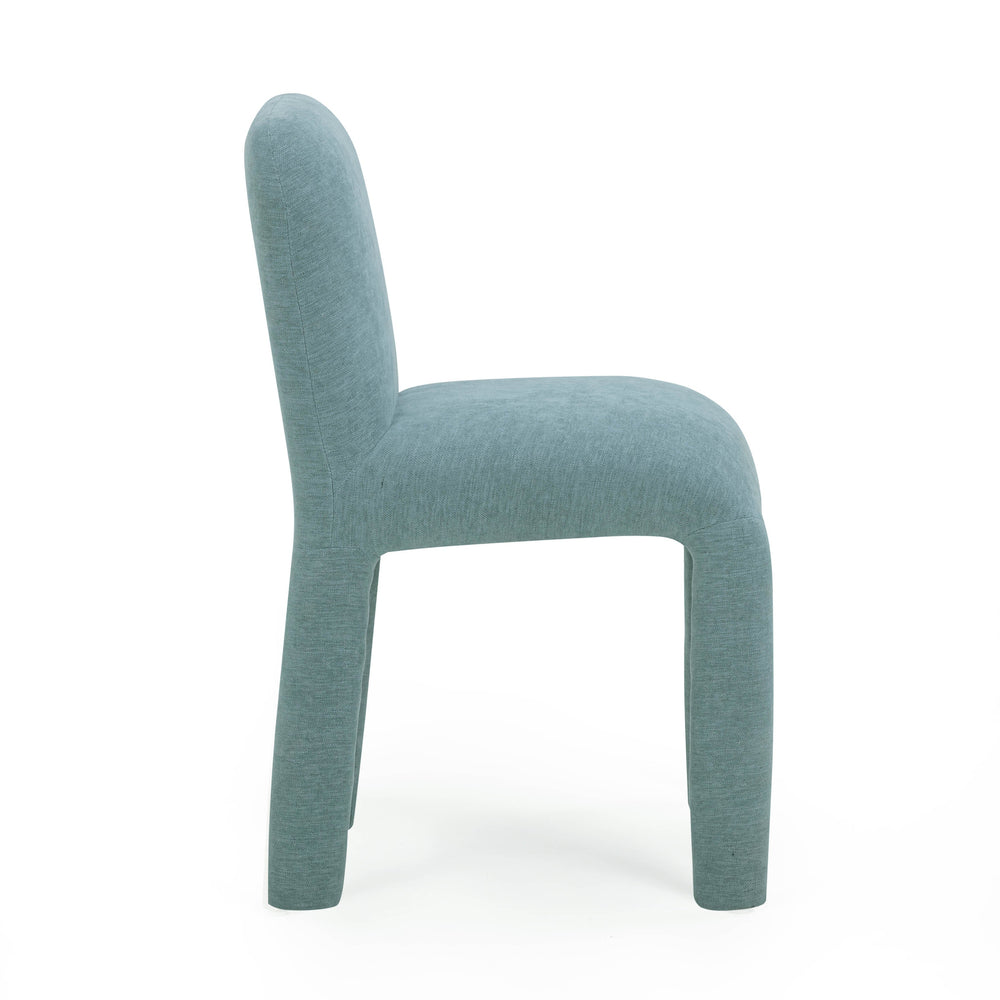 Georgia Light Blue Performance Chenille Dining Chair