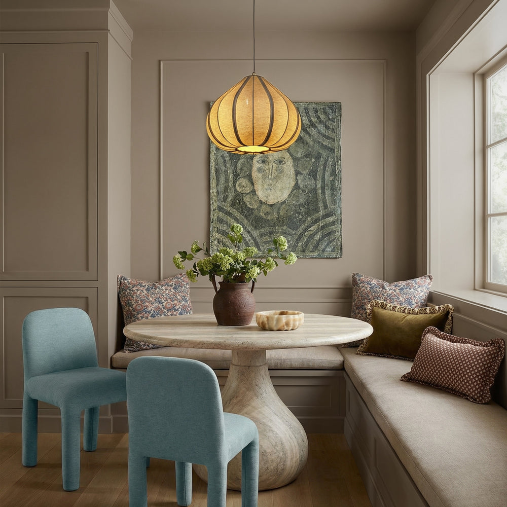 Georgia Light Blue Performance Chenille Dining Chair