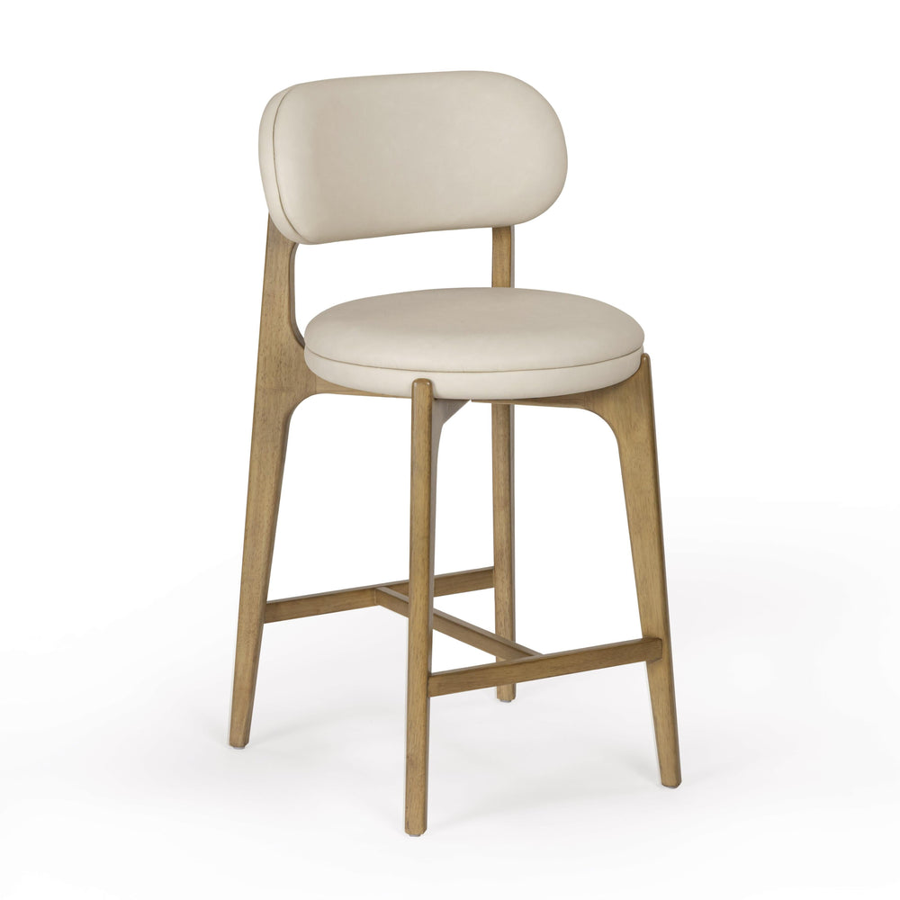 TOV Furniture Carnation Cream Performance Vegan Leather Counter Stool