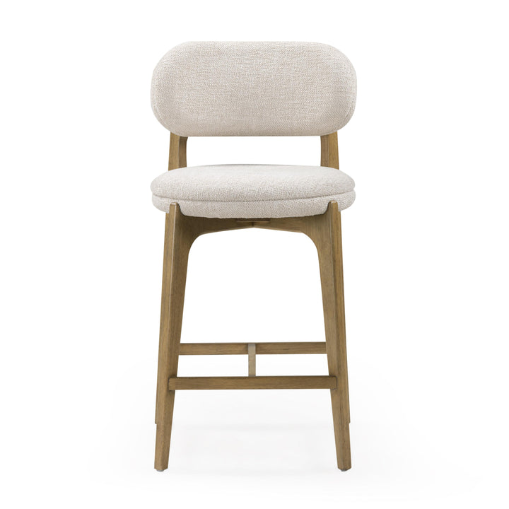 Carnation Cream Performance Fabric Counter Stool