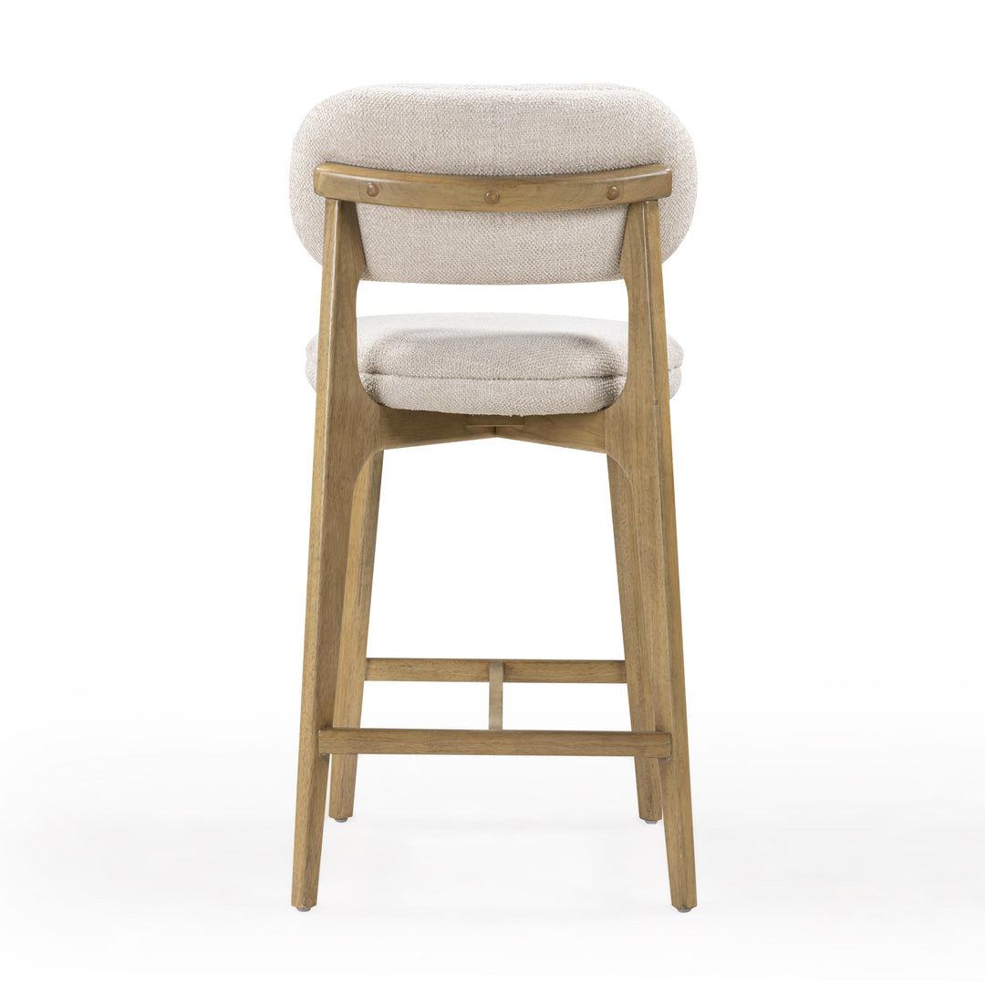 Carnation Cream Performance Fabric Counter Stool