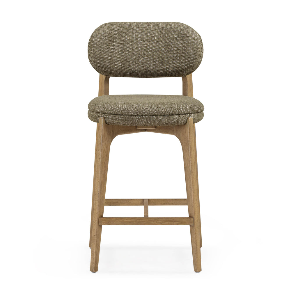 Carnation Forest Green Performance Fabric Counter Stool