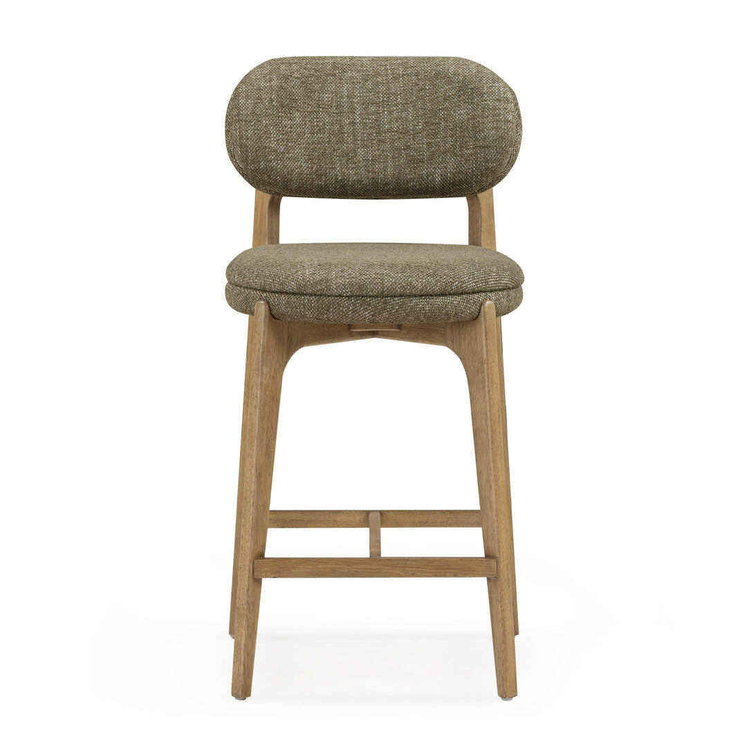 Carnation Forest Green Performance Fabric Counter Stool