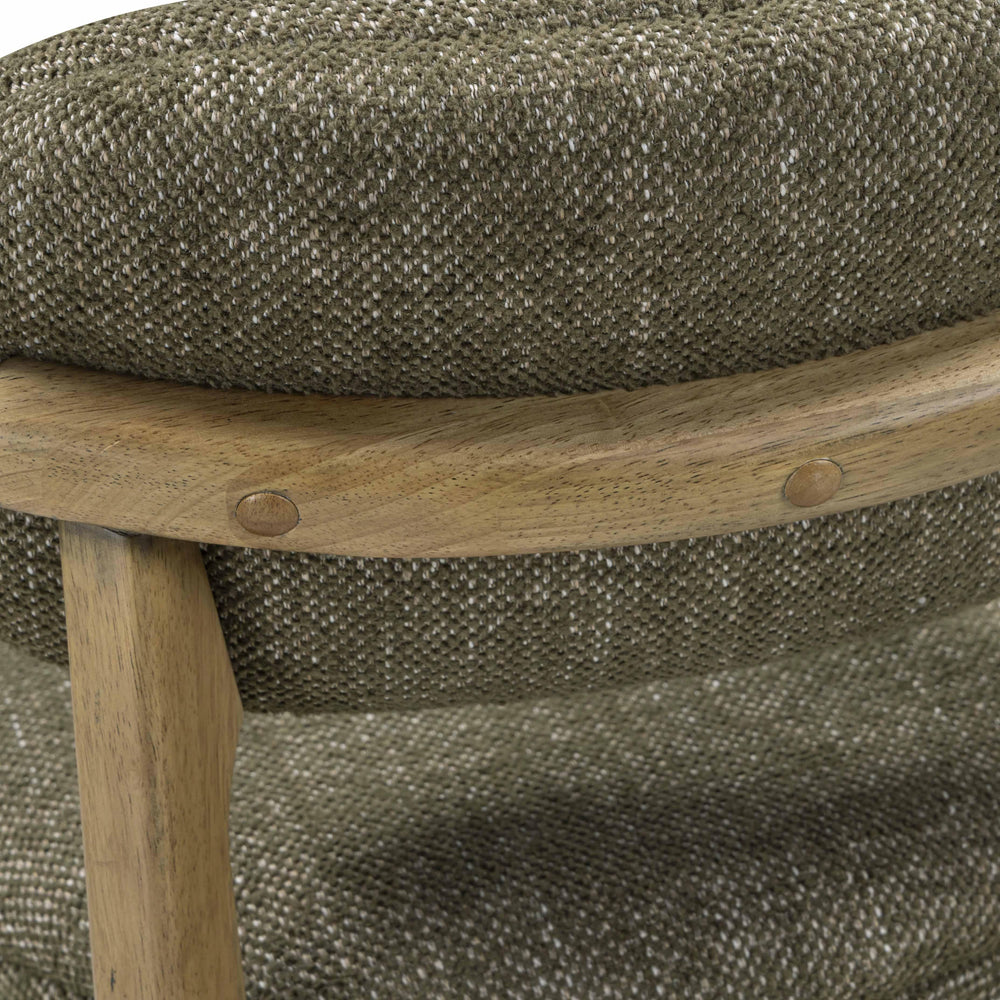 Carnation Forest Green Performance Fabric Counter Stool