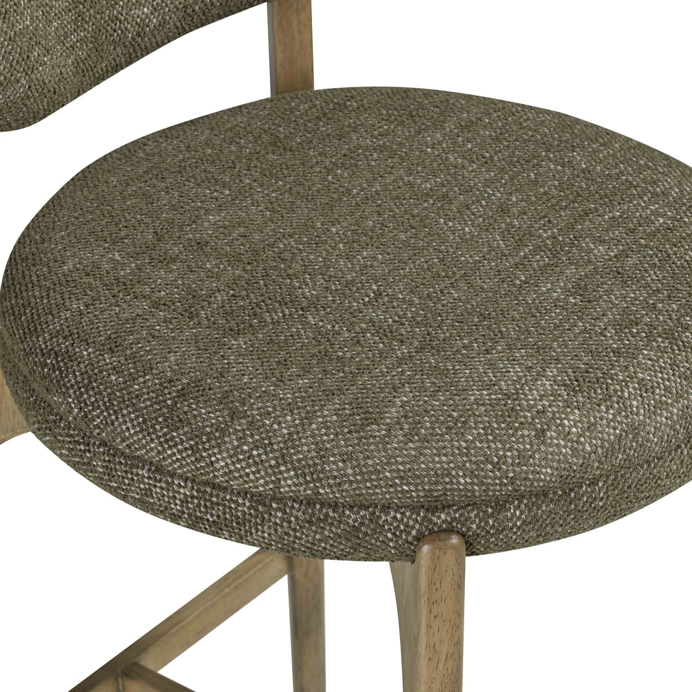 Carnation Forest Green Performance Fabric Counter Stool