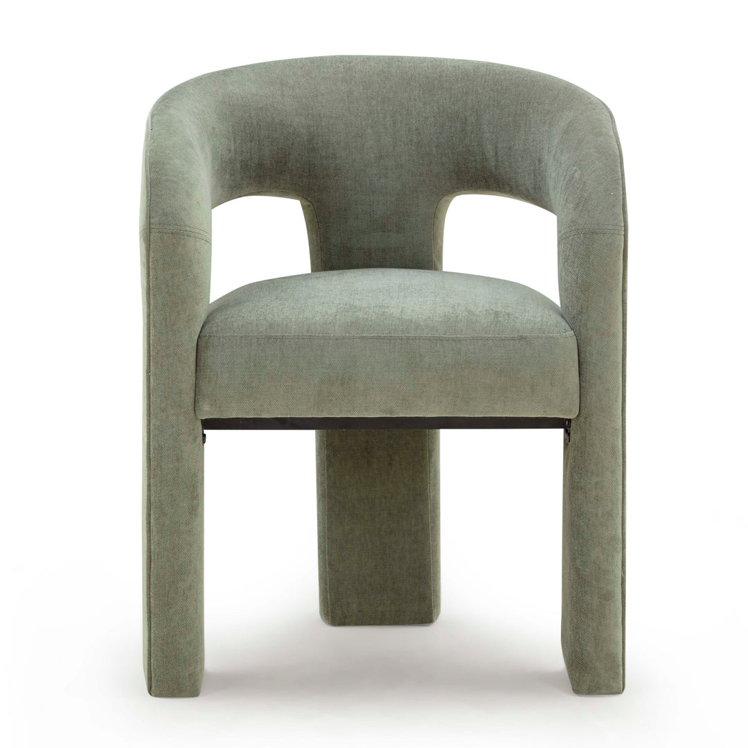 Malone Green Performance Chenille Dining Chair