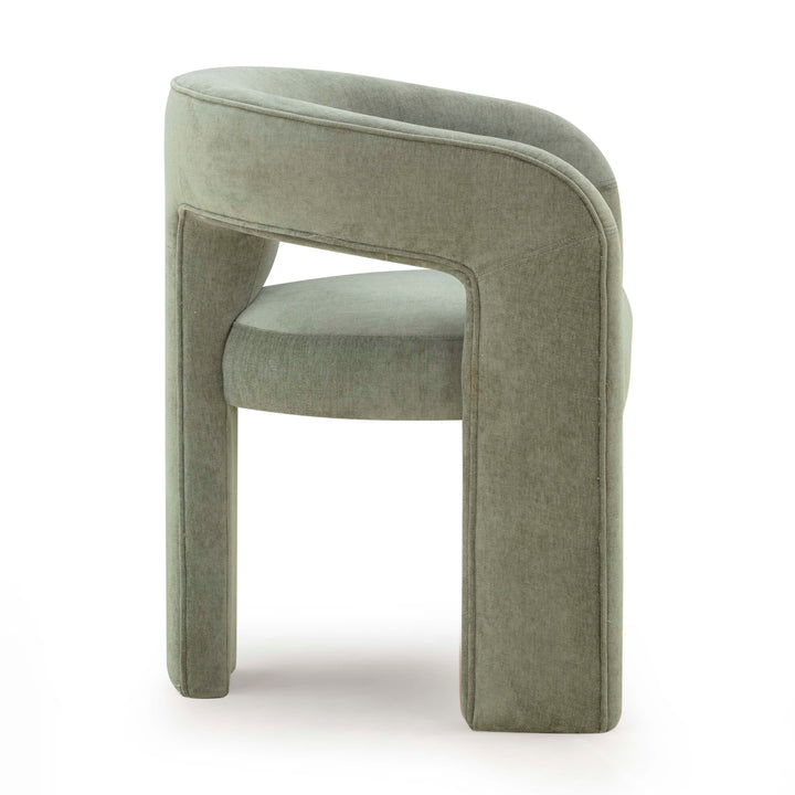 Malone Green Performance Chenille Dining Chair