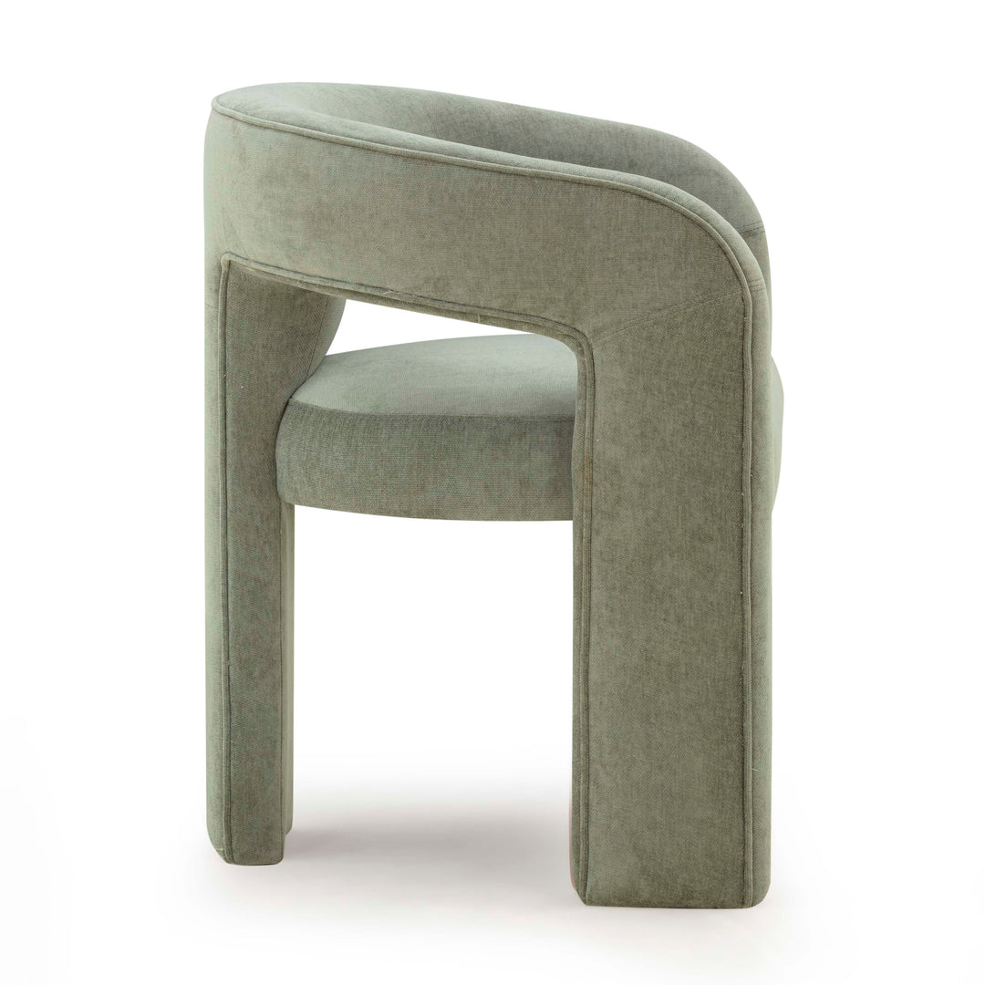 Malone Green Performance Chenille Dining Chair