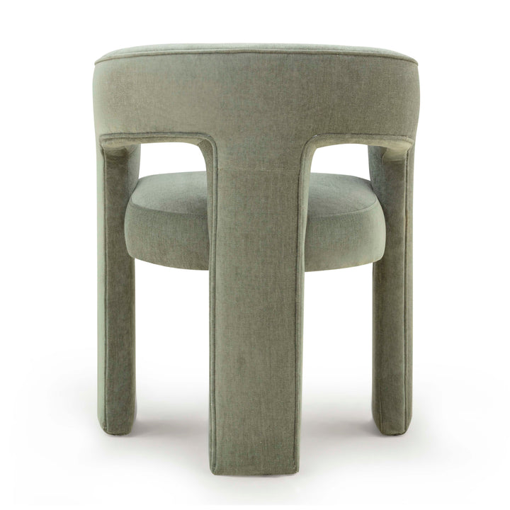 Malone Green Performance Chenille Dining Chair