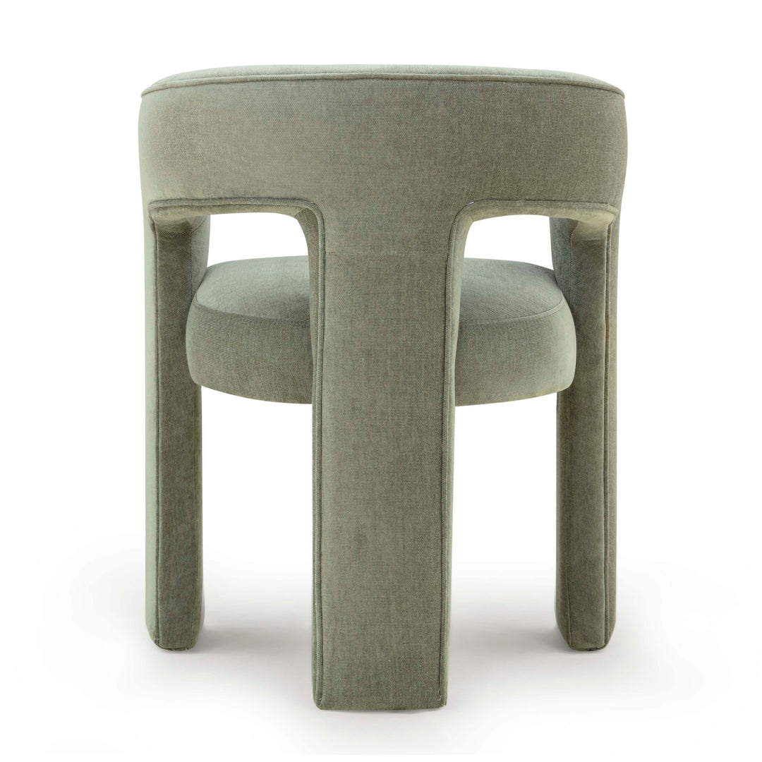 Malone Green Performance Chenille Dining Chair