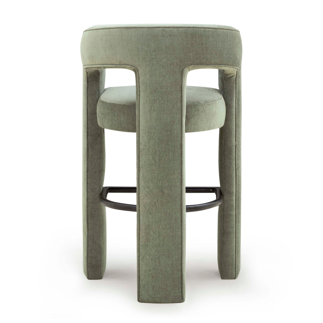 Malone Green Performance Chenille Bar Stool