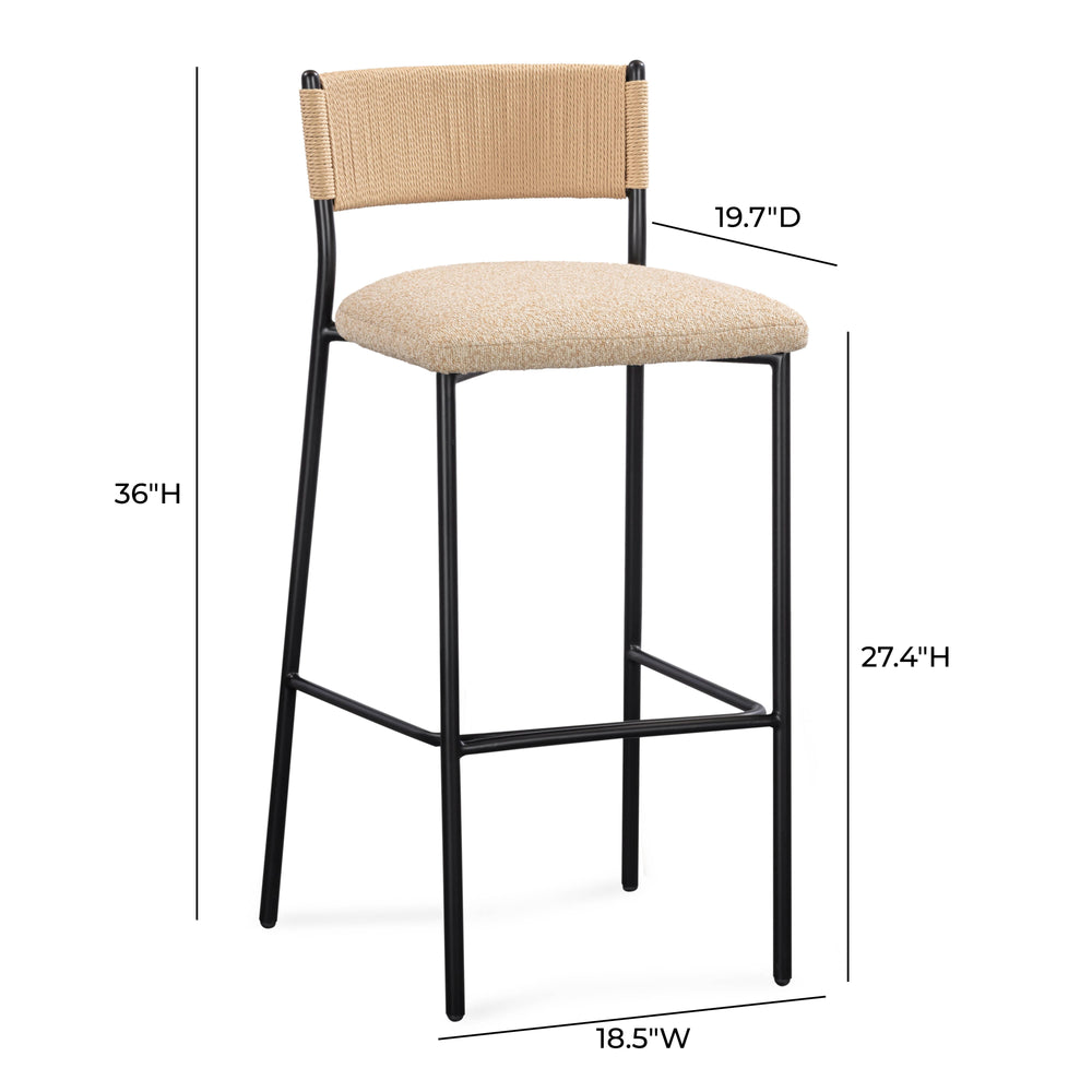 Celine Tan Performance Boucle Counter Stool