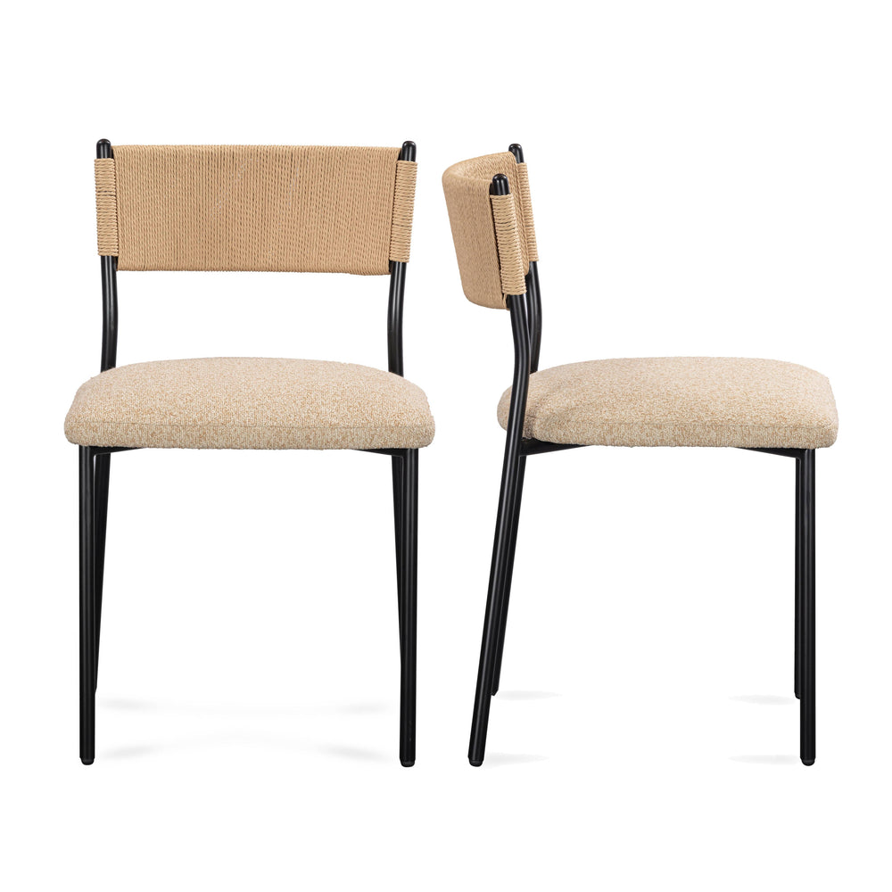 Celine Tan Performance Boucle Dining Chair - Set of 2