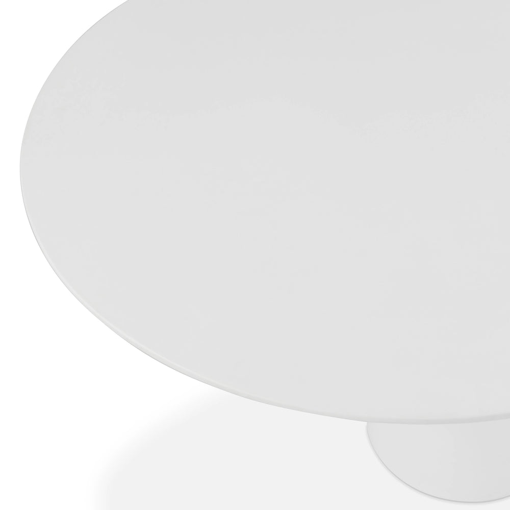 Nara 84" Pure White Concrete Indoor/Outdoor Oval Dining Table