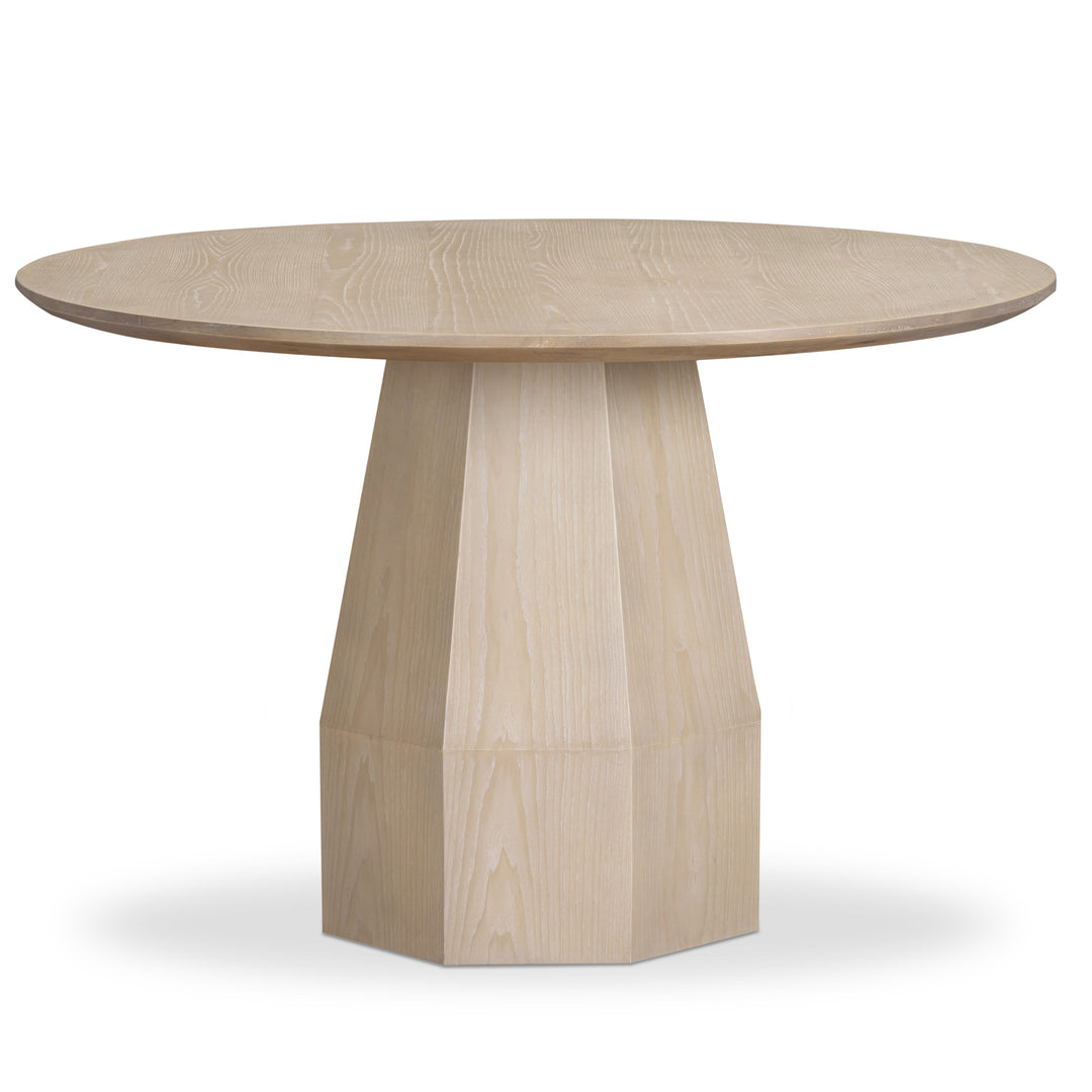 Brocha 48" Driftwood Ash Wood Round Dining Table