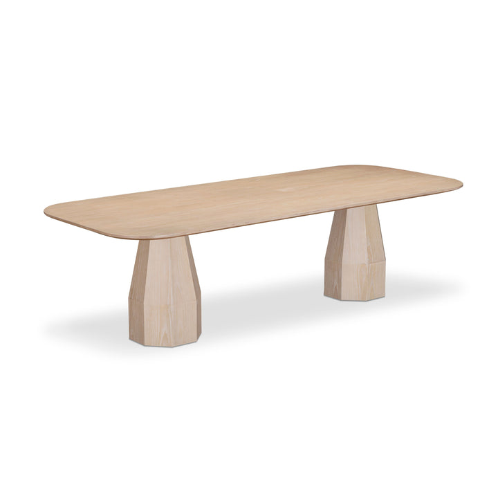Brocha 106" Driftwood Ash Wood Rectangular Dining Table