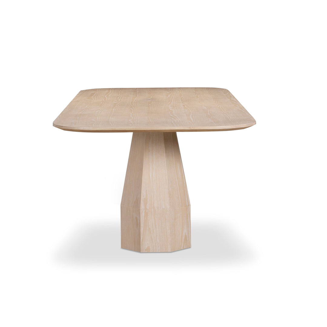 Brocha 106" Driftwood Ash Wood Rectangular Dining Table