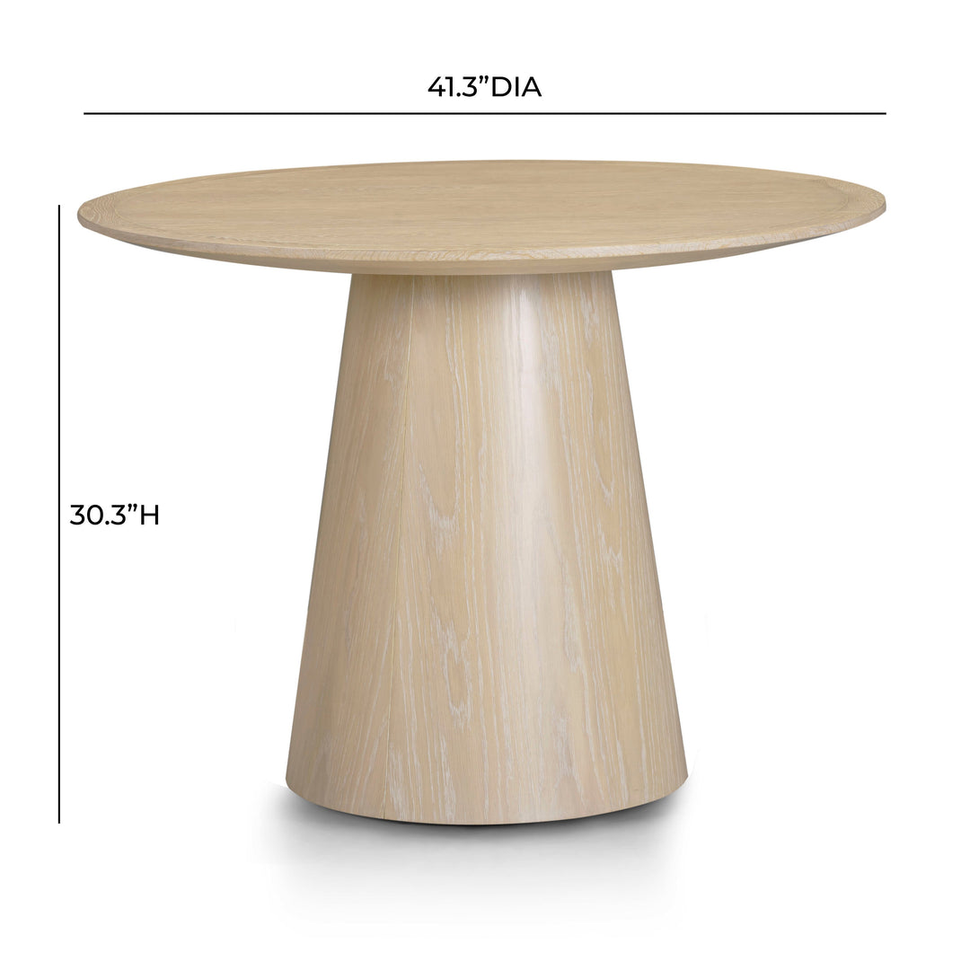 Sahara 41" Natural Oak Round Dining Table