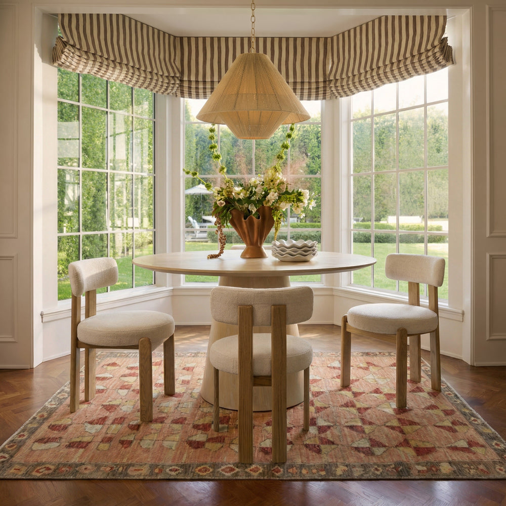 Sahara Round Oak Dining Table (41"-60")
