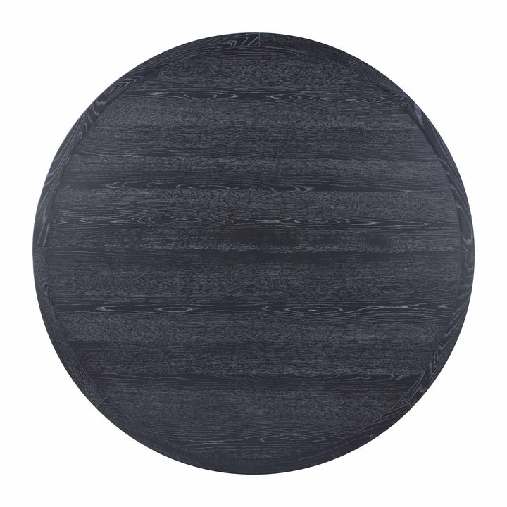 Sahara 60" Black Oak Round Dining Table