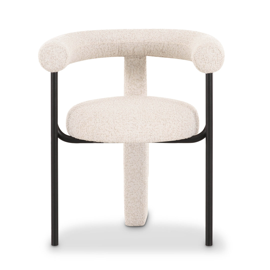 Synn Cream Performance Boucle Dining Chair