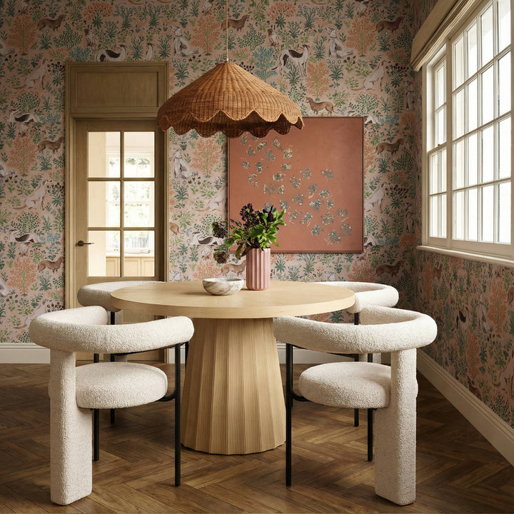 Synn Cream Performance Boucle Dining Chair