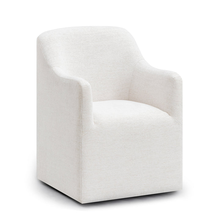 Helena Tall Textured Weave Performance Fabric Dining Chair