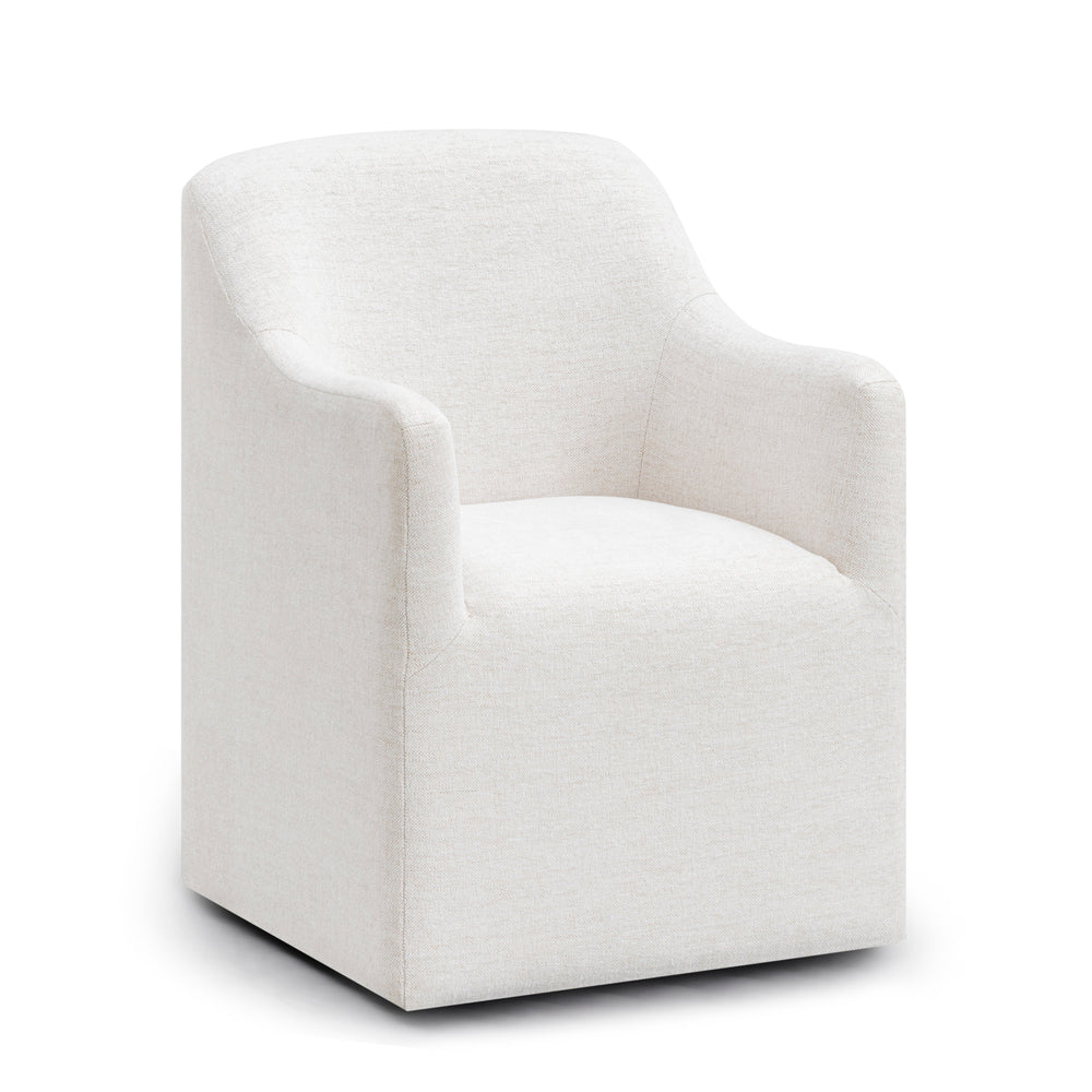 Helena Tall Textured Weave Performance Fabric Dining Chair