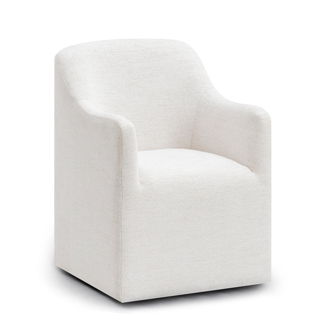 Helena Tall Textured Weave Performance Fabric Dining Chair