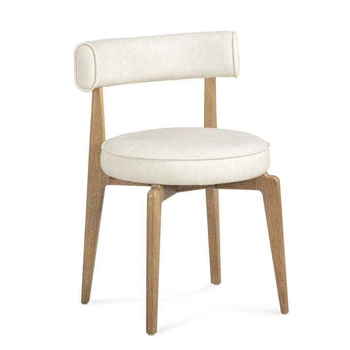 Nikita Cream Performance Vegan Leather Dining Chair