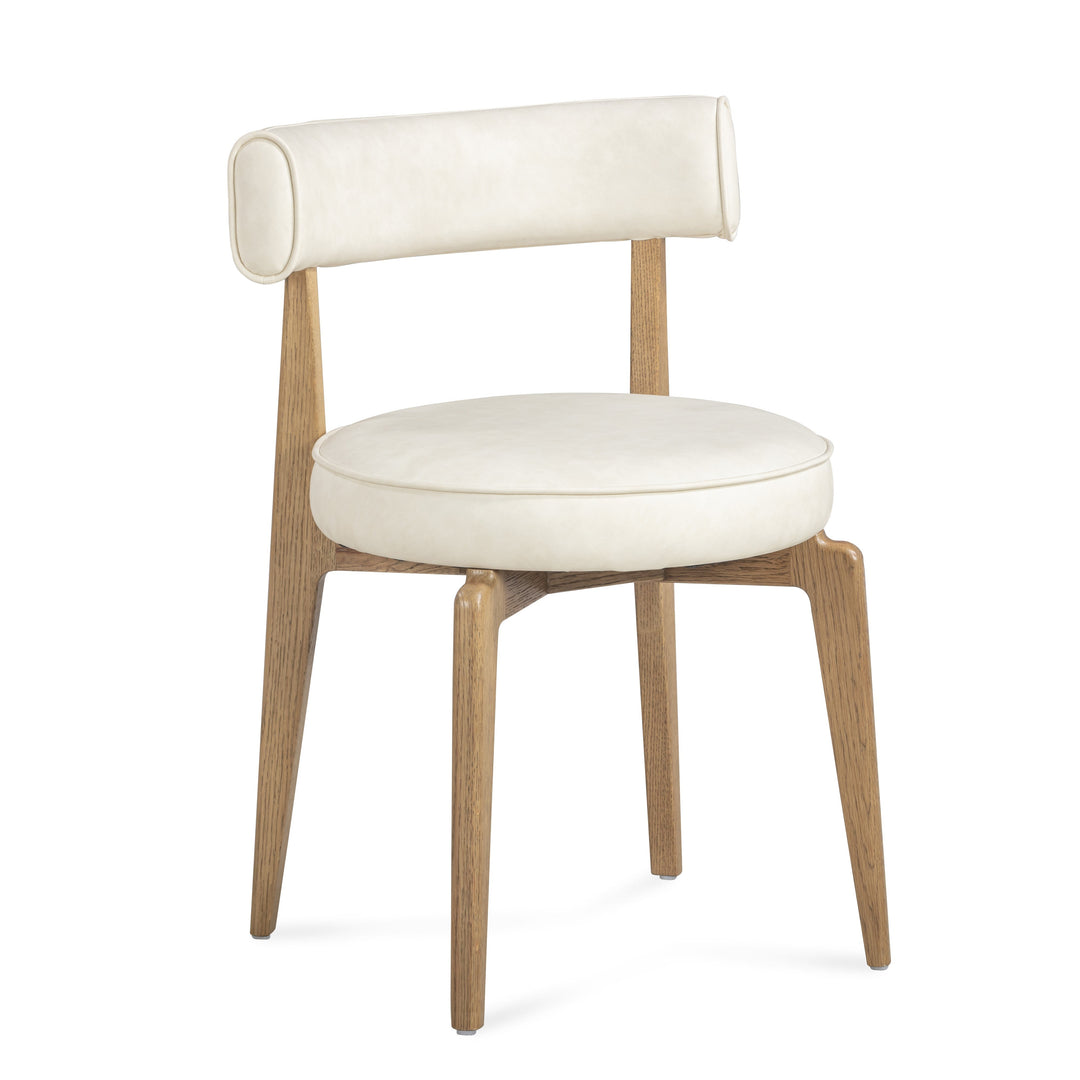 Nikita Cream Performance Vegan Leather Dining Chair